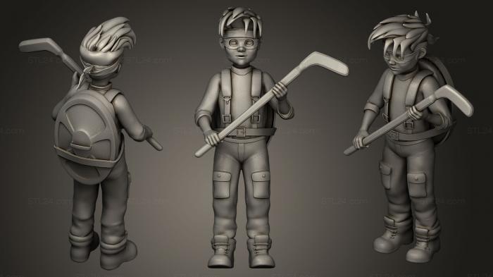 Figurines heroes, monsters and demons (Zach, STKM_0404) 3D models for cnc